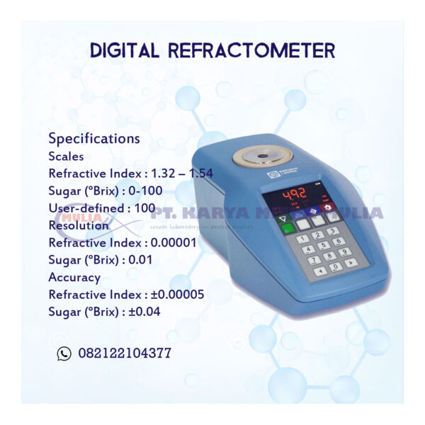 digital refractometer, alat ukur brix digital, refraktometer gula, refraktometer salinitas