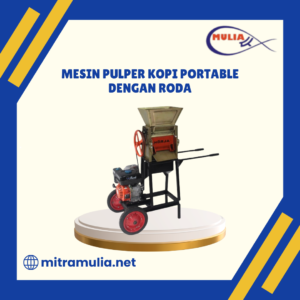 Mesin Pulper Kopi Portable Dengan Roda