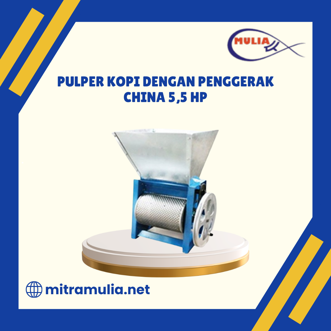 Pulper Kopi Dengan Penggerak China 5,5 HP