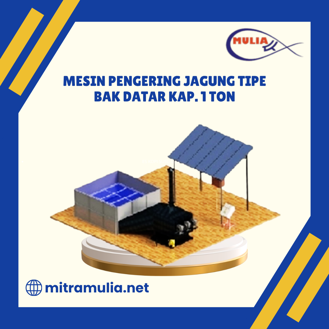 Mesin Pengering Jagung Tipe Bak Datar Kap. 1 Ton