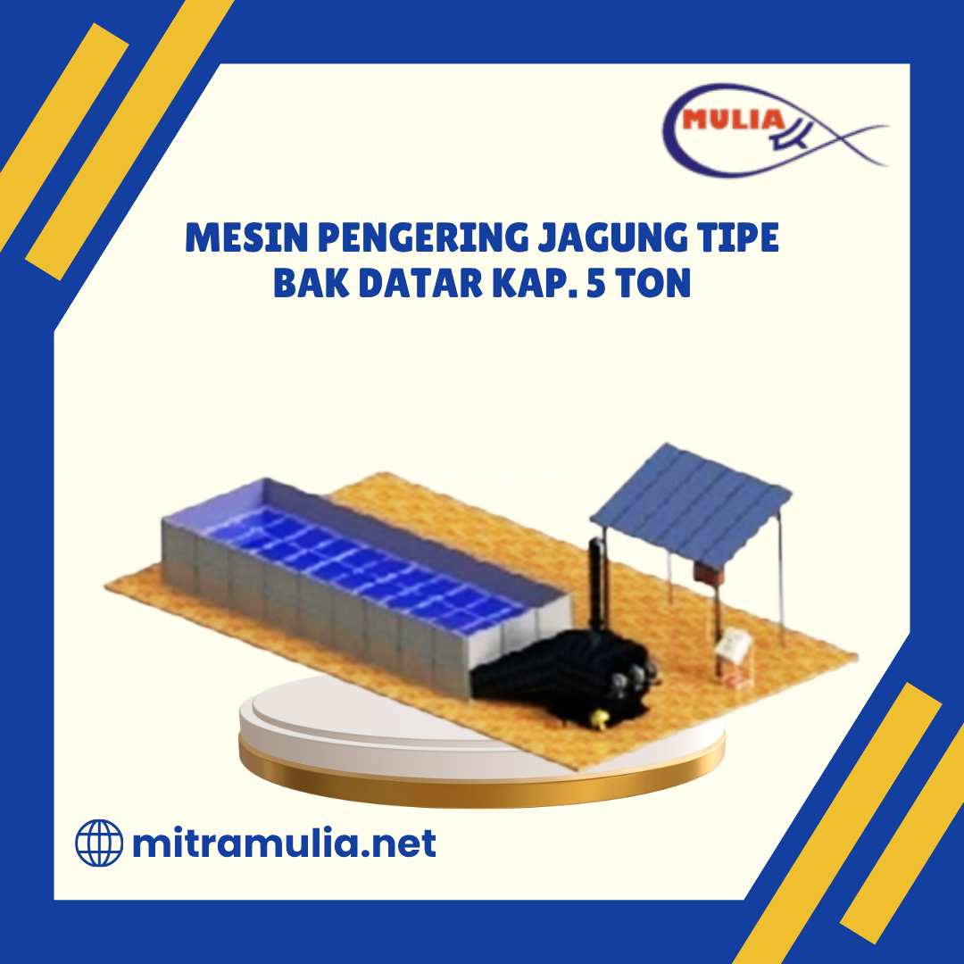Mesin Pengering Jagung Tipe Bak Datar Kap. 5 Ton